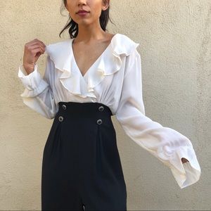 Vintage Ruffle Jumpsuit